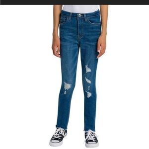 💕NWT Levi's 720 Super Skinny High Rise Flex Distressed Skinny Jeans size 6 girl